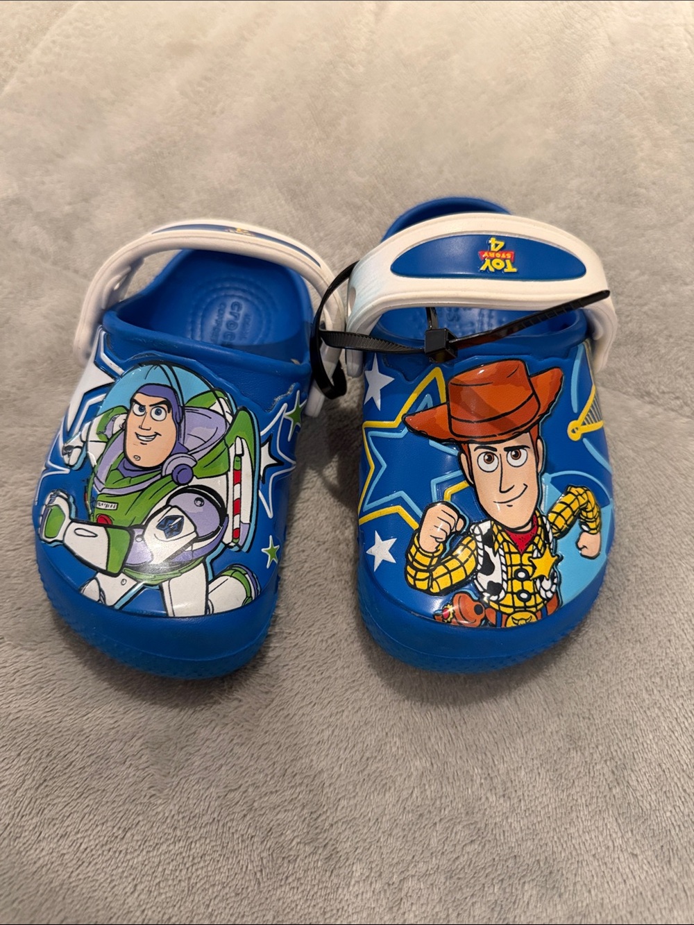 Crocs Blue Toy Story Slip-On Clogs with Buzz & Woody slipper